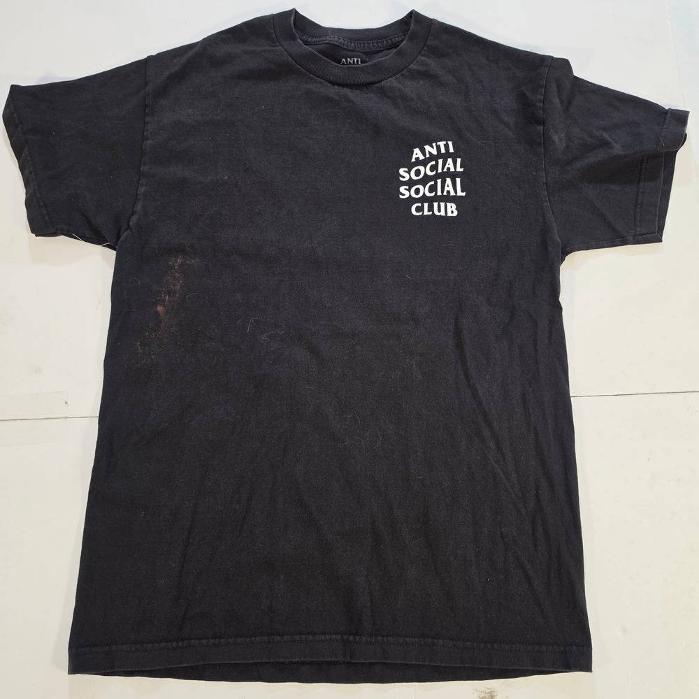 Anti Social Social Club Kkoch Butterfly Cherry Blossom Black T-Shirt Mens Medium